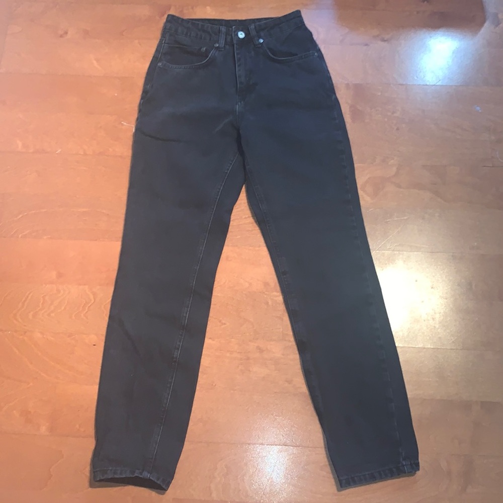 Princess Polly - RAGGED Priest Butt Cut Jean in Charcoal (US 24in / Size 0)